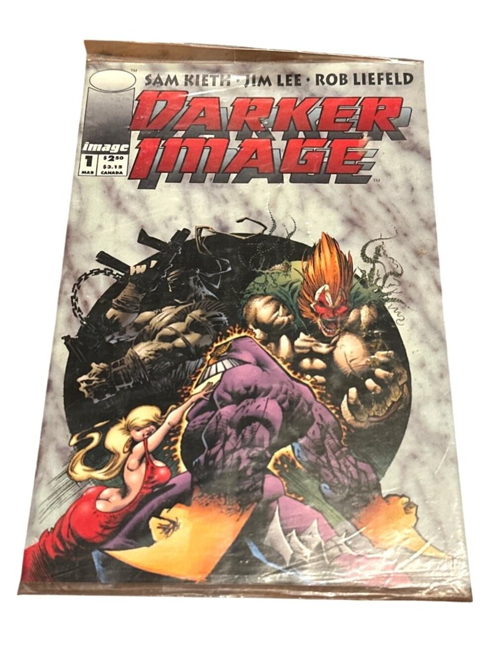 Darker Image #1 1993 Comic By Image WildC.A.T.S. & Bloodwulf Sealed Original Bag